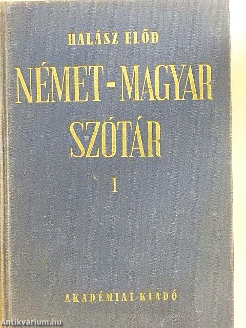 Német-magyar szótár I. (töredék)