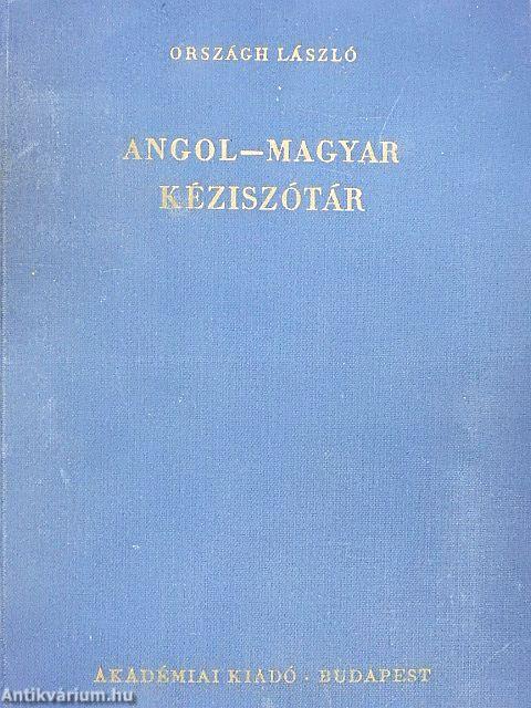 Angol-magyar kéziszótár