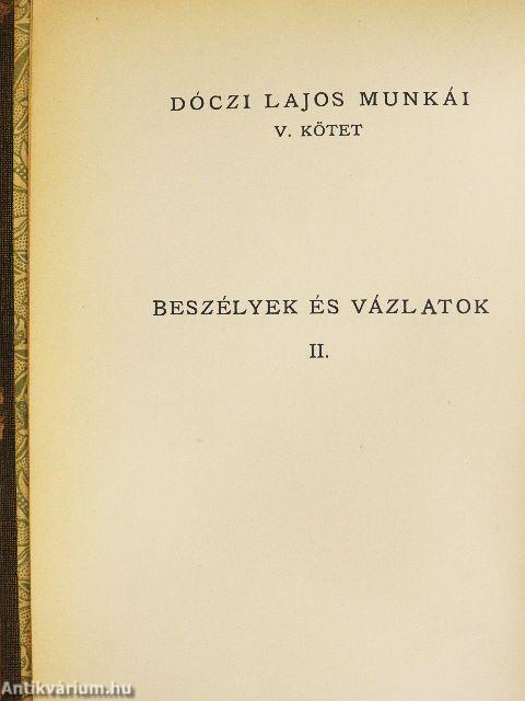 Beszélyek és vázlatok II.