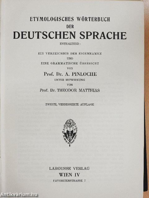 Etymologisches Wörterbuch der Deutschen Sprache