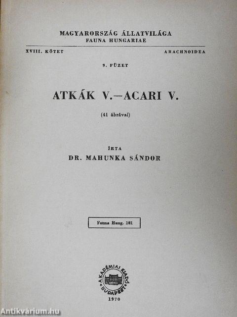 Atkák V.-Acari V.