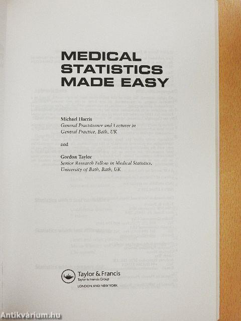 Medical Statistics Made Easy