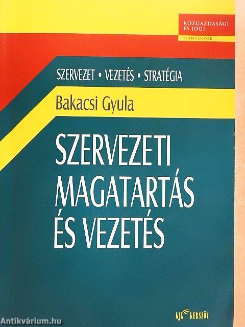 Szervezeti magatartás és vezetés