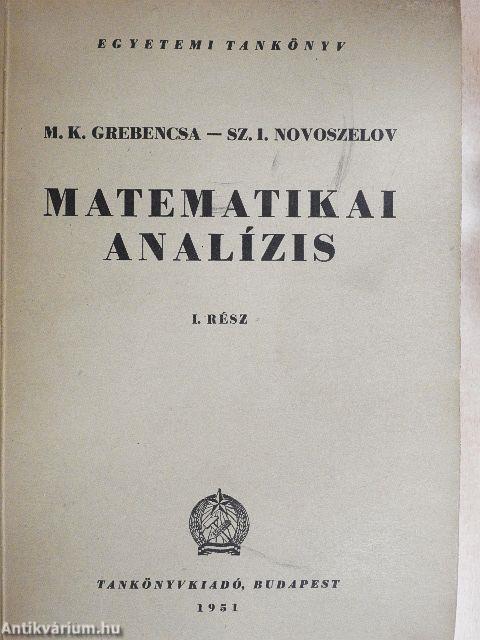 Matematikai analízis I-II.