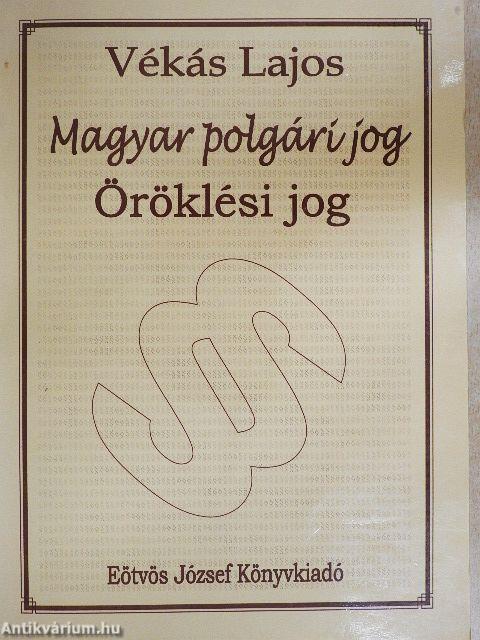 Magyar polgári jog - Öröklési jog