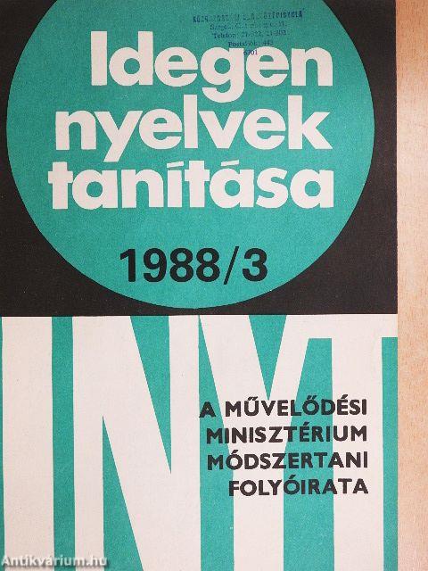 Idegen nyelvek tanítása 1988/3.