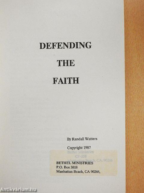 Defending the Faith