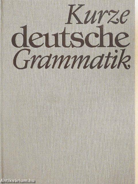 Kurze deutsche Grammatik