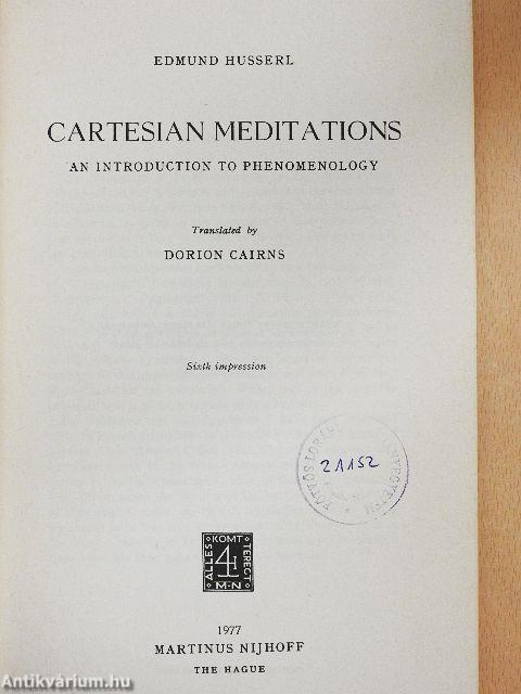 Cartesian Meditations