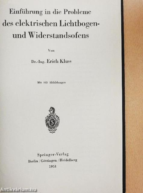 Einführung in die Probleme des elektrischen Lichtbogen- und Widerstandsofens