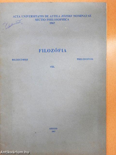 Filozófia VIII.