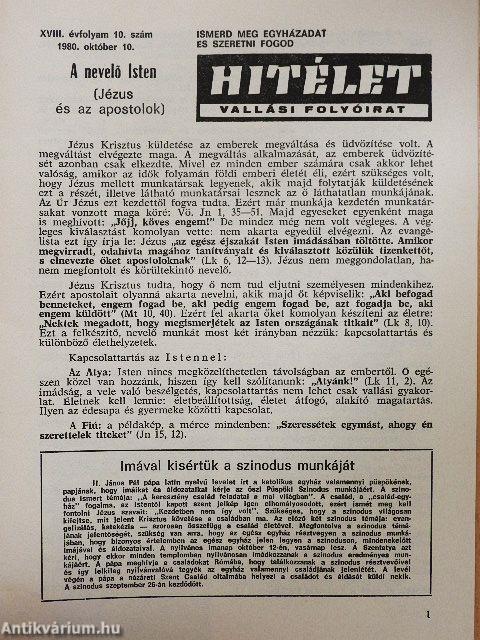 Hitélet 1980-1983 (vegyes számok) (19 db)