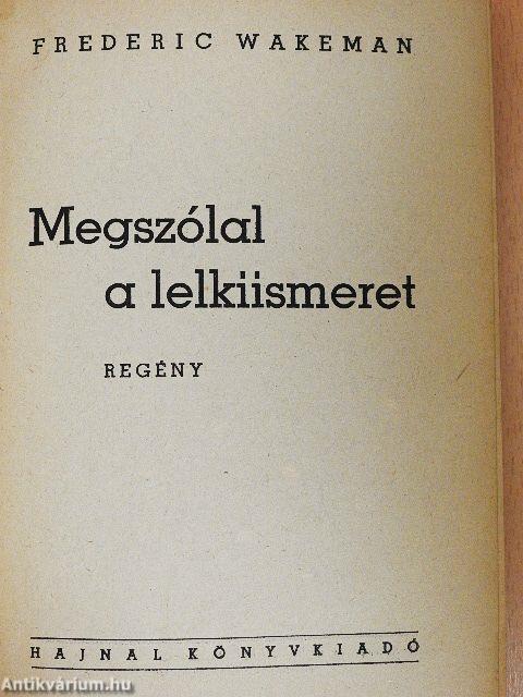 Megszólal a lelkiismeret