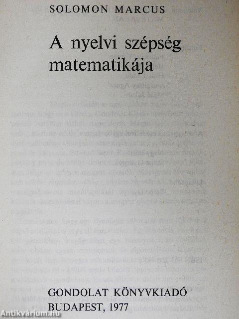 A nyelvi szépség matematikája