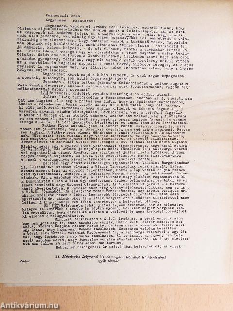 A Mindszenty bűnügy okmányai