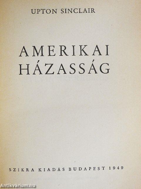 Amerikai házasság