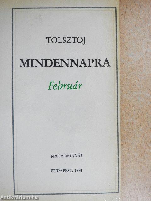 Mindennapra - Február