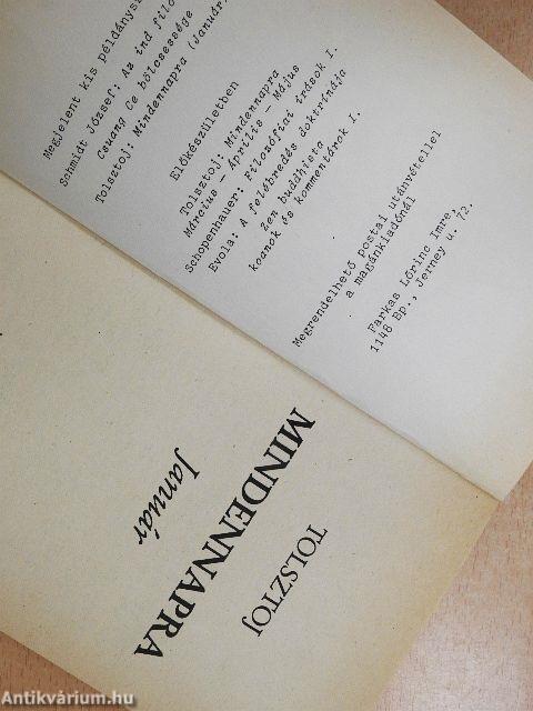 Mindennapra - Február