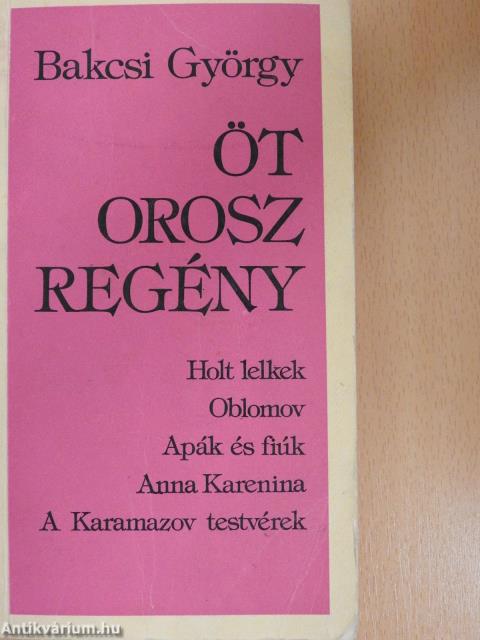 Öt orosz regény (dedikált példány)