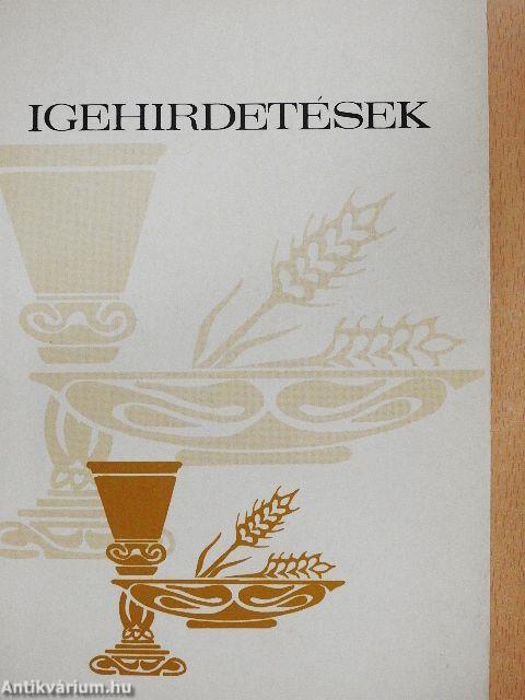 Igehirdetések 1.