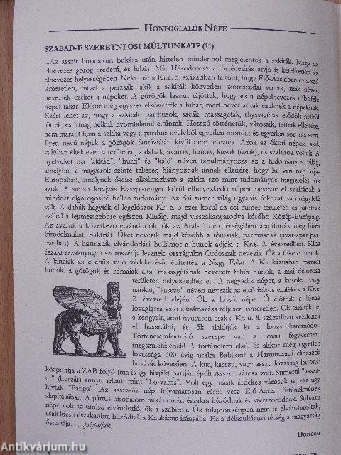 Honfoglalók Népe 2002. november