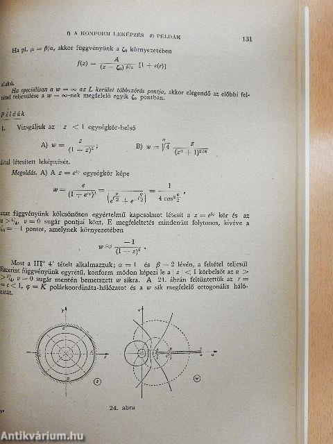 Műszaki matematikai gyakorlatok B. IV.