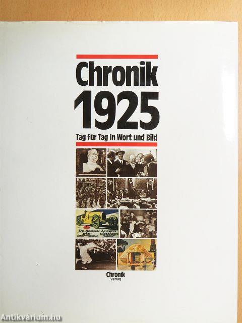 Chronik 1925