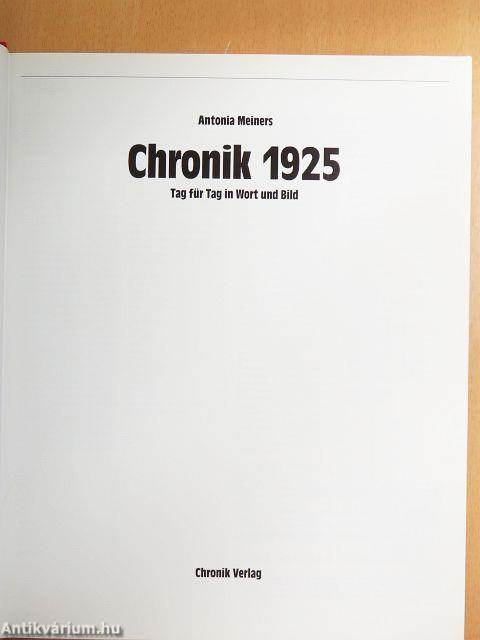 Chronik 1925