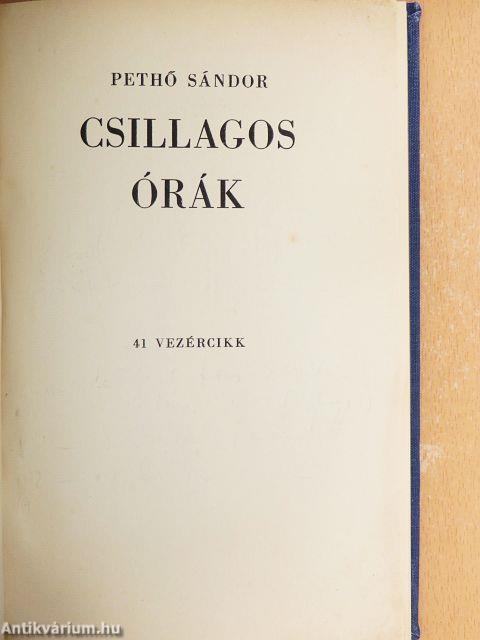 Csillagos órák