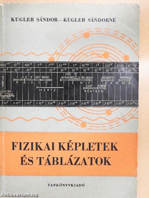 Fizikai képletek és táblázatok