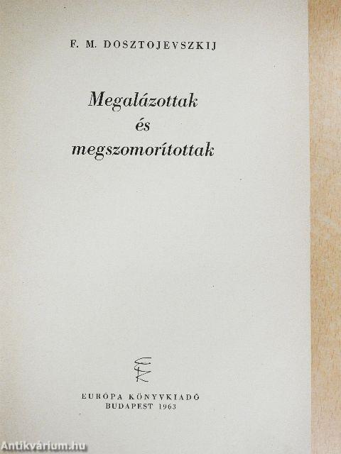 Megalázottak és megszomorítottak