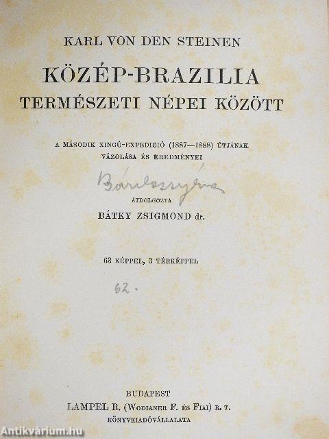 Közép-Brazilia természeti népei között