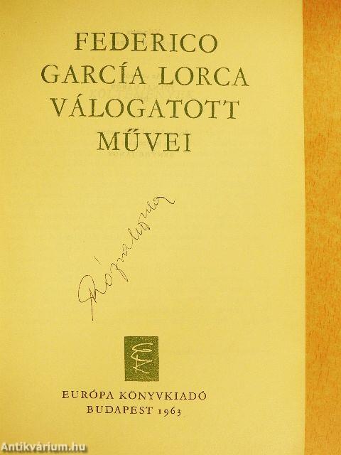Federico García Lorca válogatott művei