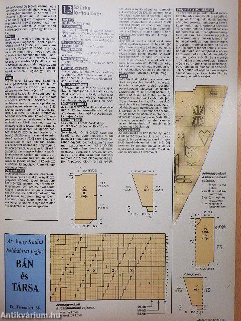 Arany Kötőtű 1992. január-december
