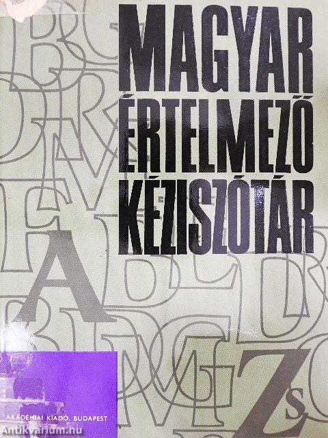 Magyar értelmező kéziszótár