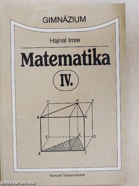 Matematika IV.