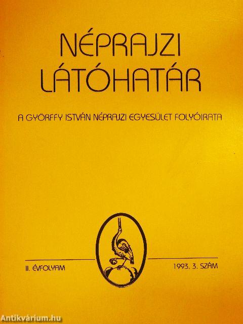 Néprajzi látóhatár 1993/3.