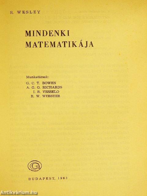 Mindenki matematikája