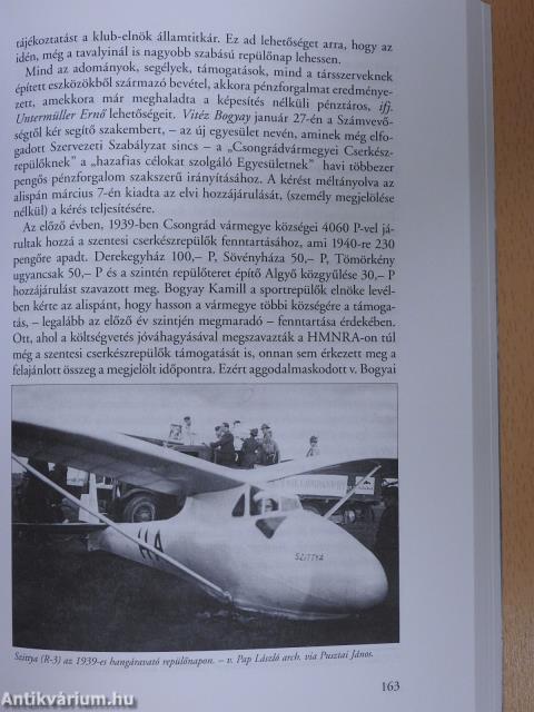 Szentes és a repülés (dedikált példány)