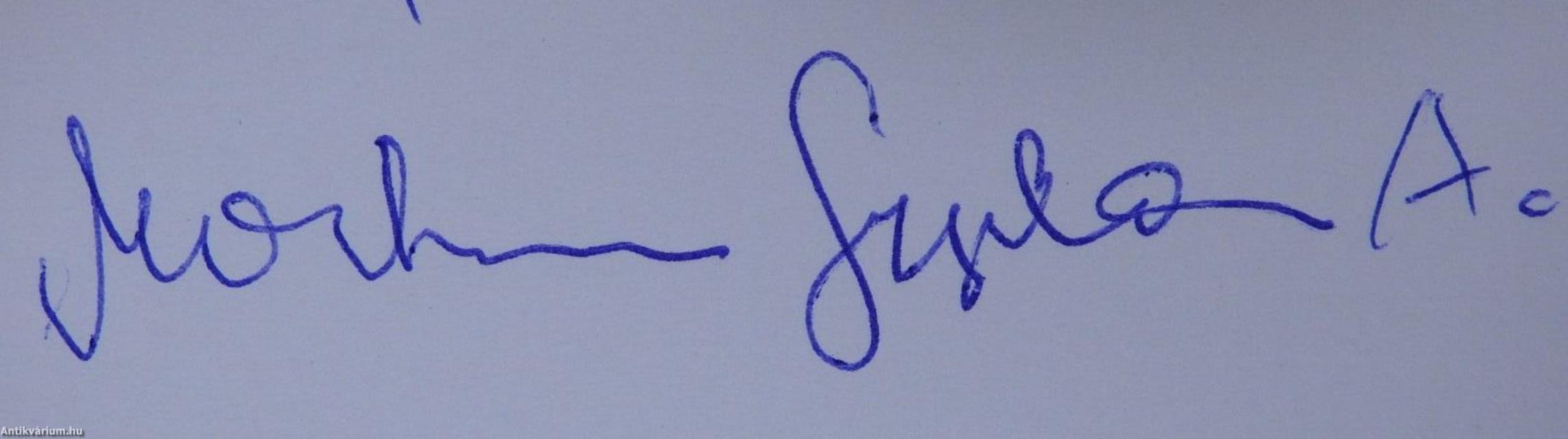 Üzenet (dedikált példány)