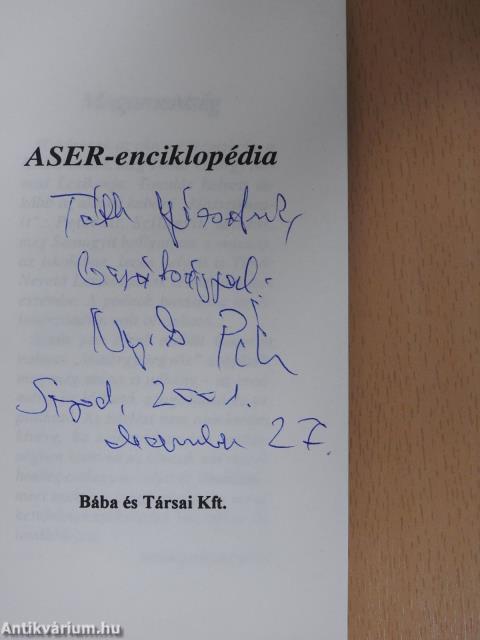 ASER Enciklopédia (dedikált példány)