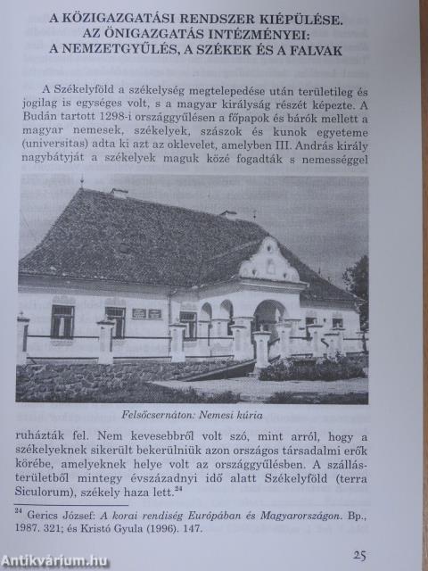 A székelyek rövid története a megtelepedéstől 1918-ig (dedikált példány)