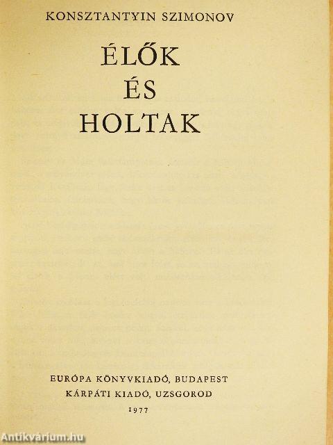 Élők és holtak
