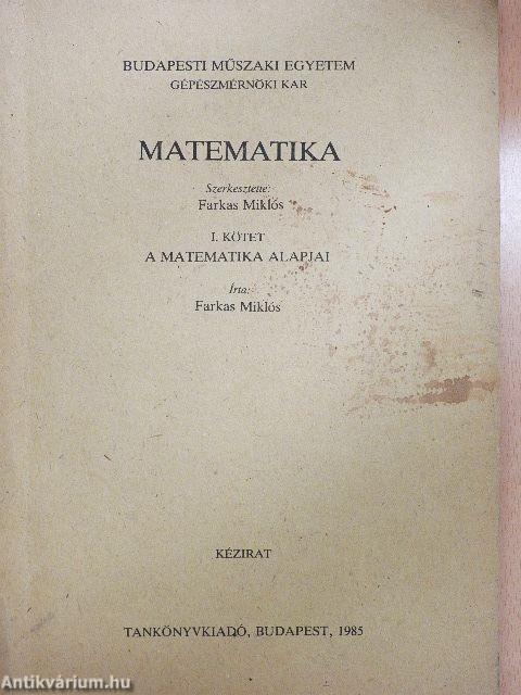 Matematika I.