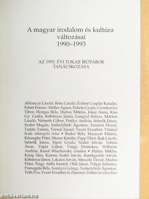 A magyar irodalom és kultúra változásai 1990-1993