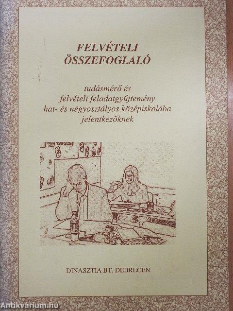 Felvételi összefoglaló