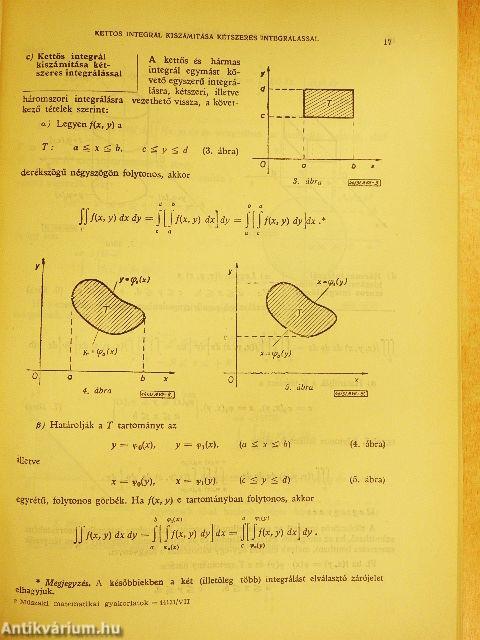 Műszaki matematikai gyakorlatok A. VII.