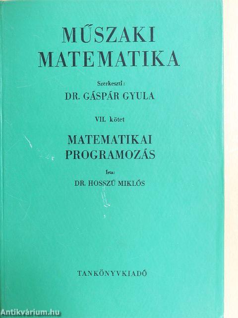 Műszaki matematika VII.