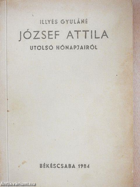 József Attila utolsó hónapjairól