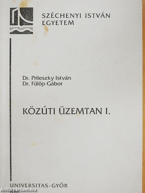 Közúti üzemtan I.